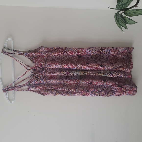 Colorful Patterned Mini Dress - Picture 4 of 7